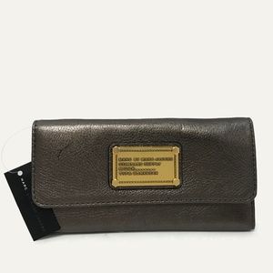 Marc by Marc Jacobs Pewter Leather Wallet